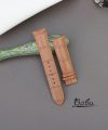 Brown Alligator leather watch band with Quick release spring bars SW139