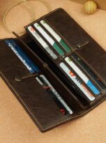 vi da bo nau vintage brown leather wallet 12