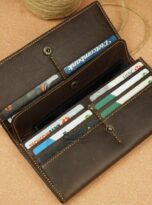 vi da bo nau vintage brown leather wallet 14