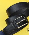 Handmade Black Utah Calf Leather Belt, Mens designer belts LB048