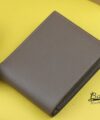 Handmade Gray Alran Sully Leather Wallet, Premium leather Bifold Wallet WL088