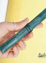 tissot leather strap green alligator watch strap 4