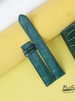 tissot prx leather strap green alligator watch strap 5
