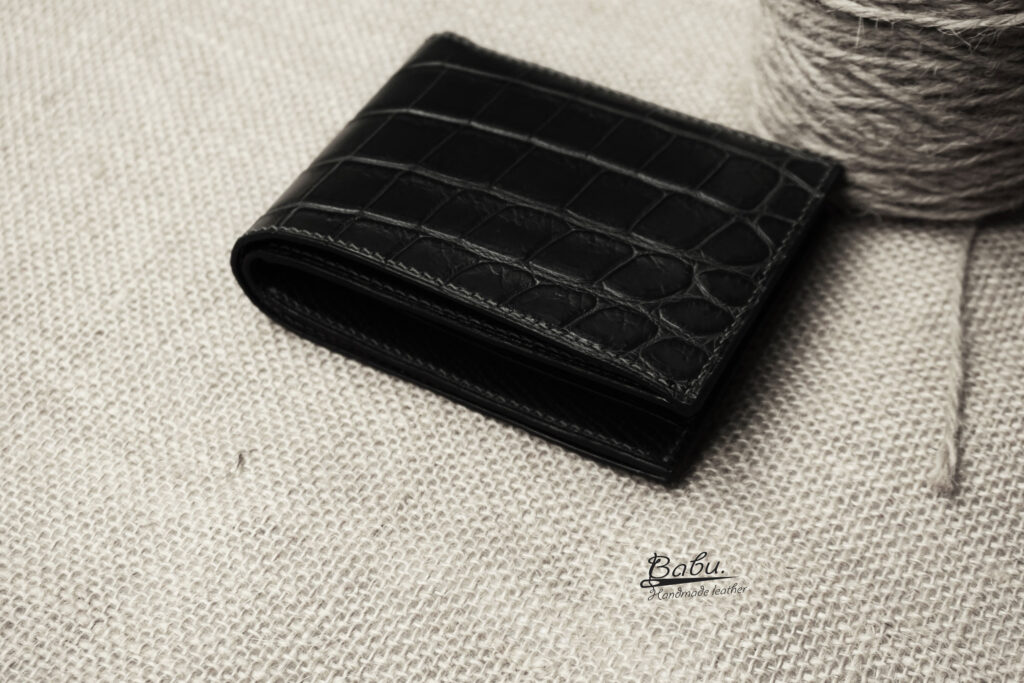 Alligator wallet Hermès Black in Alligator - 25304940