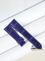 blue alligator leather watch strap handcrafted (13)