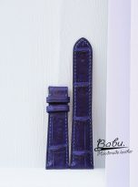 blue alligator leather watch strap handcrafted (5)