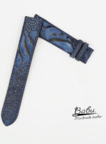 navy blue nubuck ostrich watch band (3)