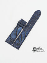 navy blue nubuck ostrich watch band (6)