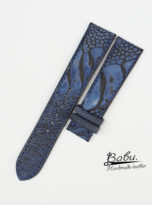 navy blue nubuck ostrich watch band (7)