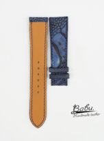 navy blue nubuck ostrich watch band (9)