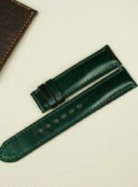 dark green shell cordovan watch strap