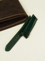 dark green shell cordovan watch strap