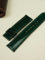 dark green shell cordovan watch strap