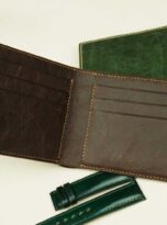 dark brown vintage cow leather wallet (6)