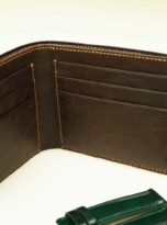 dark brown vintage cow leather wallet (8)