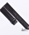 Black Lizard leather watch strap, High Quality Lizard watch band SW169