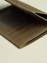 Gray Goat leather wallet