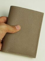 Gray Goat leather wallet