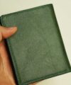 Moss Green Vintage Cow Leather Wallet, Bifold Leather Wallet For Men WL220