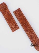 brown ostrich leather watch band (1)