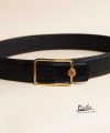 Handmade Black Epsom Leather Belt, Custom made Leather Belt for men LB051