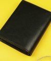 Black Vachetta leather wallet for men, Handmade Premium leather wallet WL087