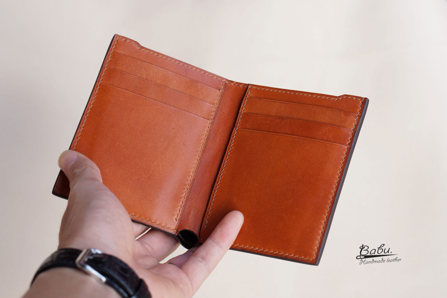 Leather wallet from Vachetta leather, leather wallet for men WL229 ...