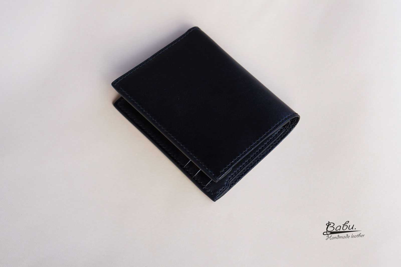Bi-Fold Vachetta Leather Wallet Black Vachetta Leather
