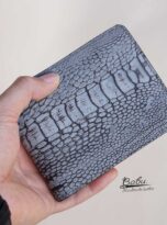 Ostrich Leg Leather Wallet, Ostrich Leather Wallet for men 1