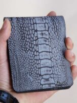 Ostrich Leg Leather Wallet, Ostrich Leather Wallet for men 3