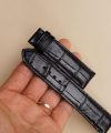 Black Alligator Watch Band, Full Grain Alligator Leather Watch Strap SW179