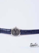 Custom Alligator watch band, Dark blue Alligator leather watch strap