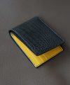 Handcrafted Gray Alligator Wallet, Full Grain Alligator Leather Bifold Wallet HWL232