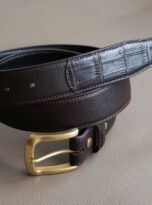 Epsom mix alligator belt, Epsom leather belt 2