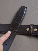 Epsom mix alligator belt, Epsom leather belt 6