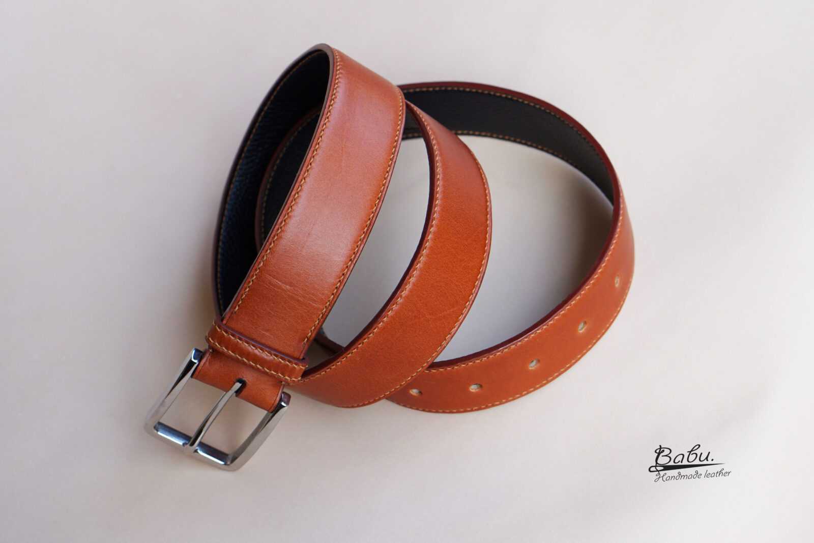 Handmade Leather Belt 100% Full Grain Genuine Leather 