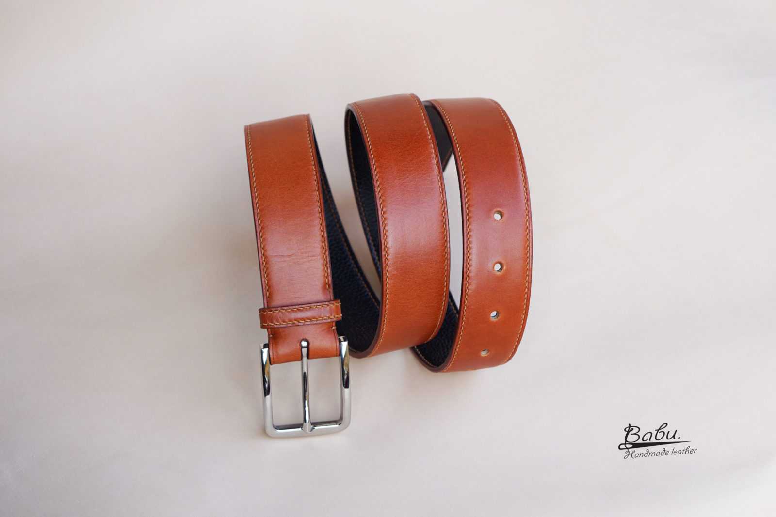 Buy Men Brown Textured Leather Belt Online - 673775