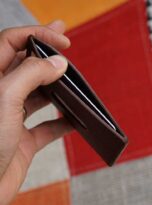 Ban Vi da that dung Name card Ha Noi Card leather wallet Mini leather wallet 8