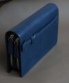 Navy Blue Leather Clutch from Alran Sully leather, Clutch from Cow leather C011