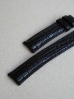 black alligator leather watch strap 3