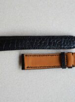 black alligator leather watch strap 5