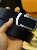 Mua that lung da bo that tai Ha Noi, black vegtan leather belt 2