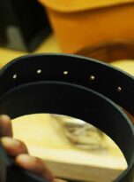 Mua that lung da bo that tai Ha Noi, black vegtan leather belt 5