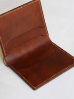 Vi da bo vegtan mini, mua vi da that o Ha Noi, brown vegtan leather wallets 5
