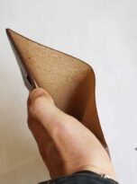 Vi da bo vegtan mini, mua vi da that o Ha Noi, brown vegtan leather wallets 7