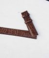Handmade Brown Alligator Watch Band, Premium Alligator leather watch strap SW184