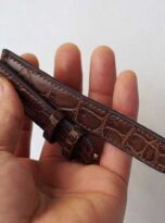 chocolate brown alligator watch strap ban day dong ho da ca sau uy tin Ha Noi 2