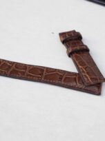 chocolate brown alligator watch strap ban day dong ho da ca sau uy tin Ha Noi 3