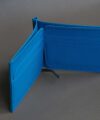 Handmade Blue Epsom leather money clip, Genuine Calf leather money clip wallet WL233