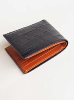 vi da ca sau uy tin Ha Noi, vi da that uy tin Ha Noi, Black alligator leather wallet 2